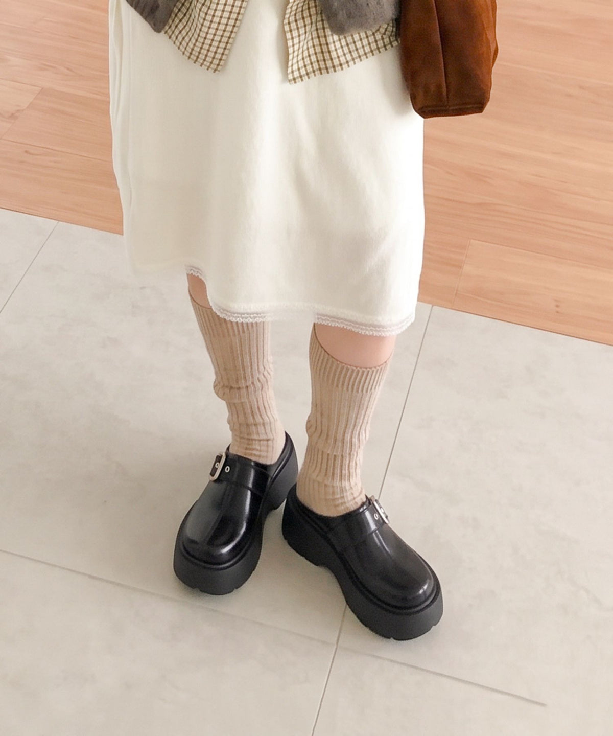 aimoha/厚底バックルデザインサボ