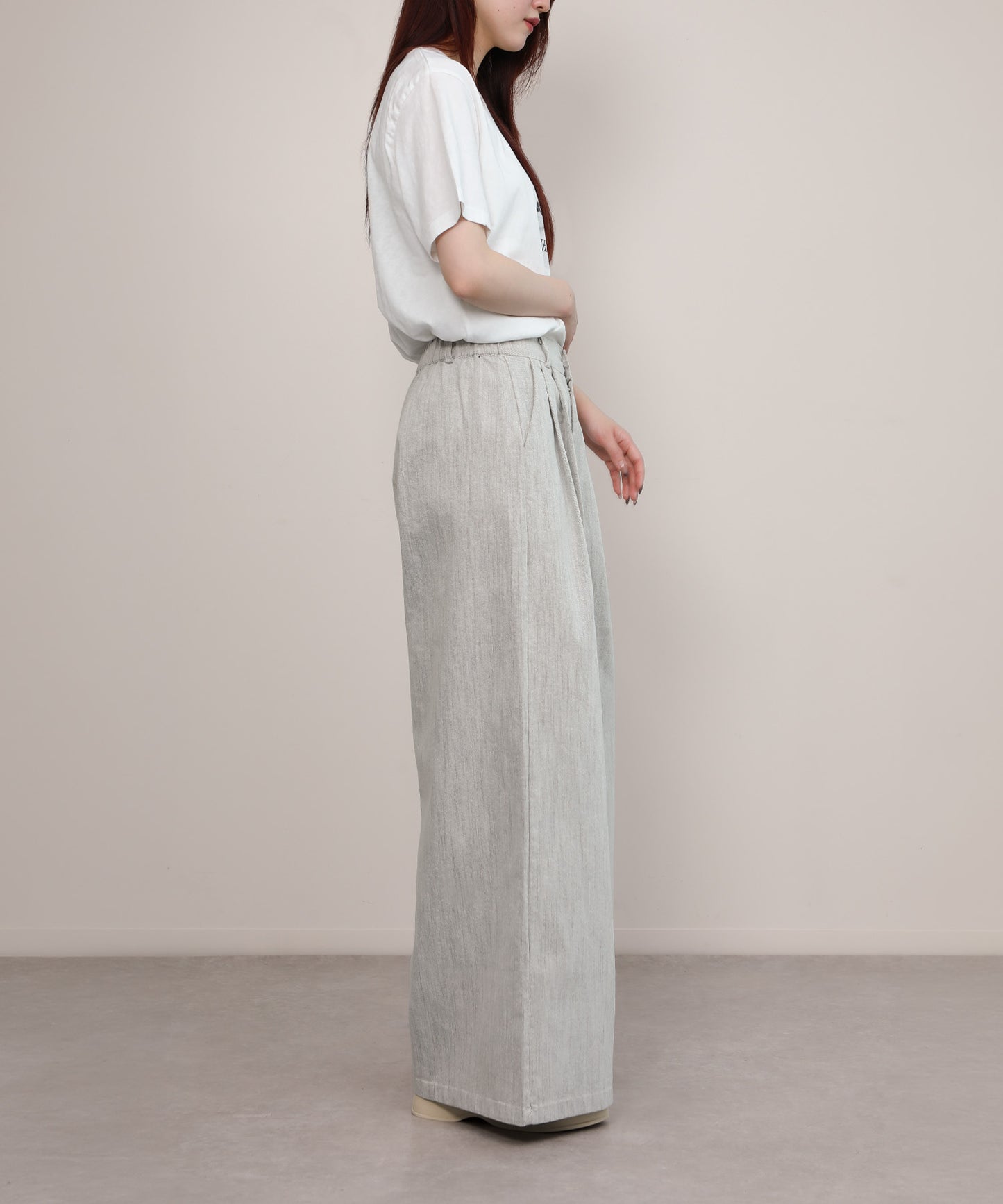 aimoha/ナチュラルワイドパンツ