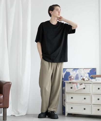 【aimoha MEN】SLIM STRAIGHT SLACKS スリムストレートスラックス