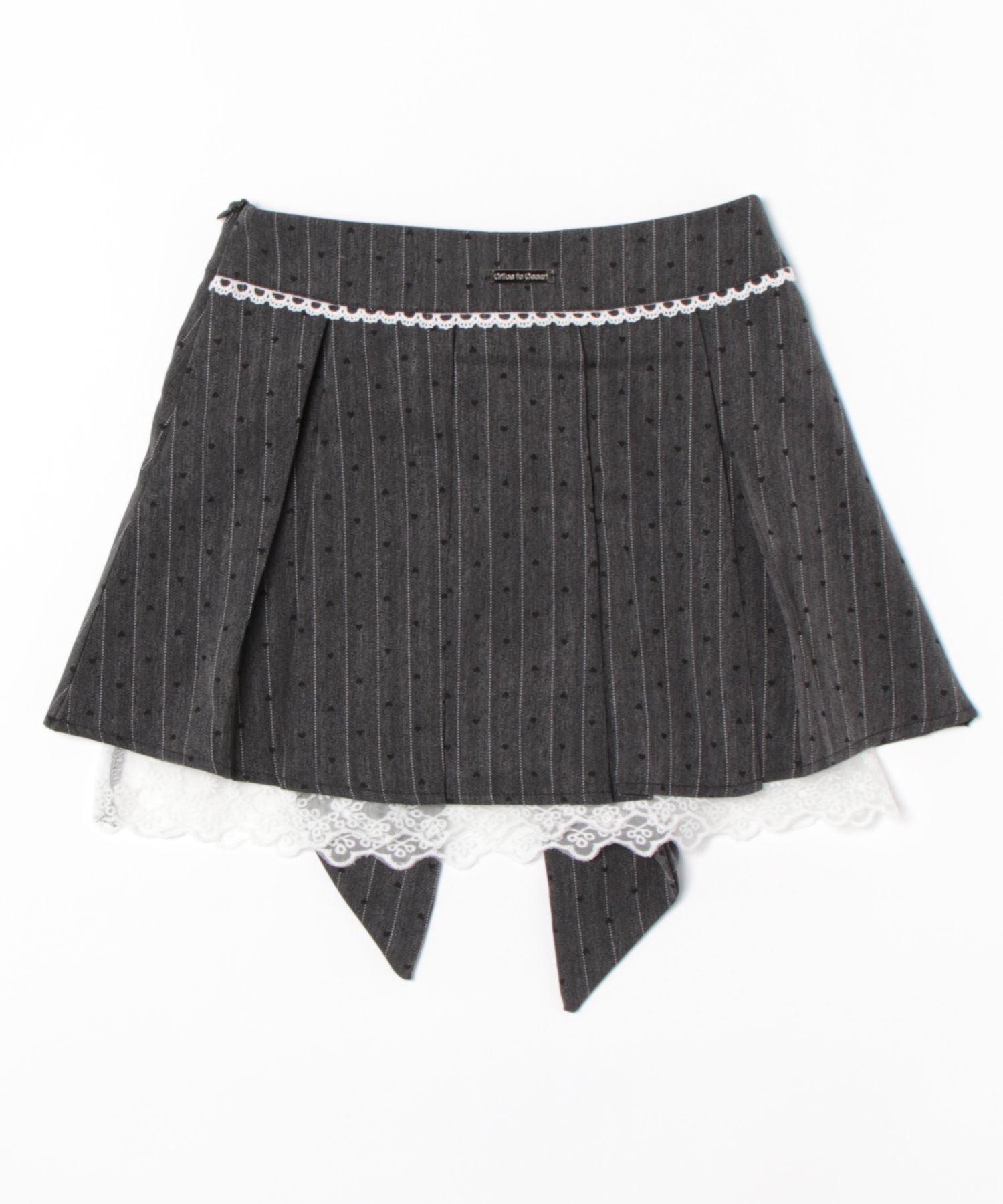 【Jasmine】バックリボンプリーツミニスカート