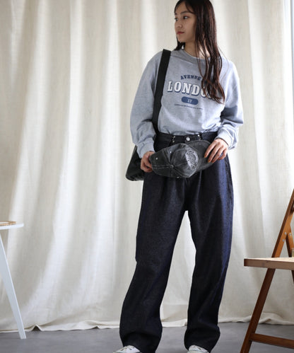 aimoha/カレッジロゴ長袖Tシャツ