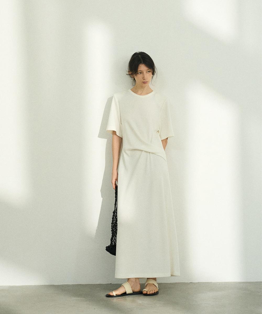 DECADE CLASSIC ねじりディテール ロングワンピース