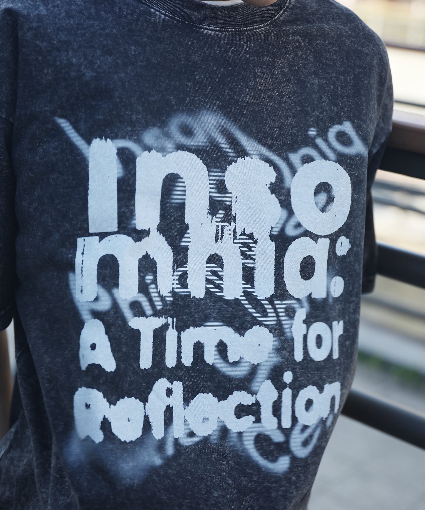 HOOK -original-　INSOMNIA　ウォッシュ加工ヴィンテージ風 ビッグTEE