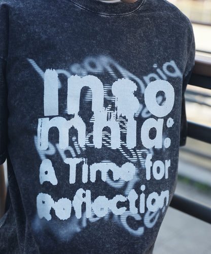HOOK -original-　INSOMNIA　ウォッシュ加工ヴィンテージ風 ビッグTEE
