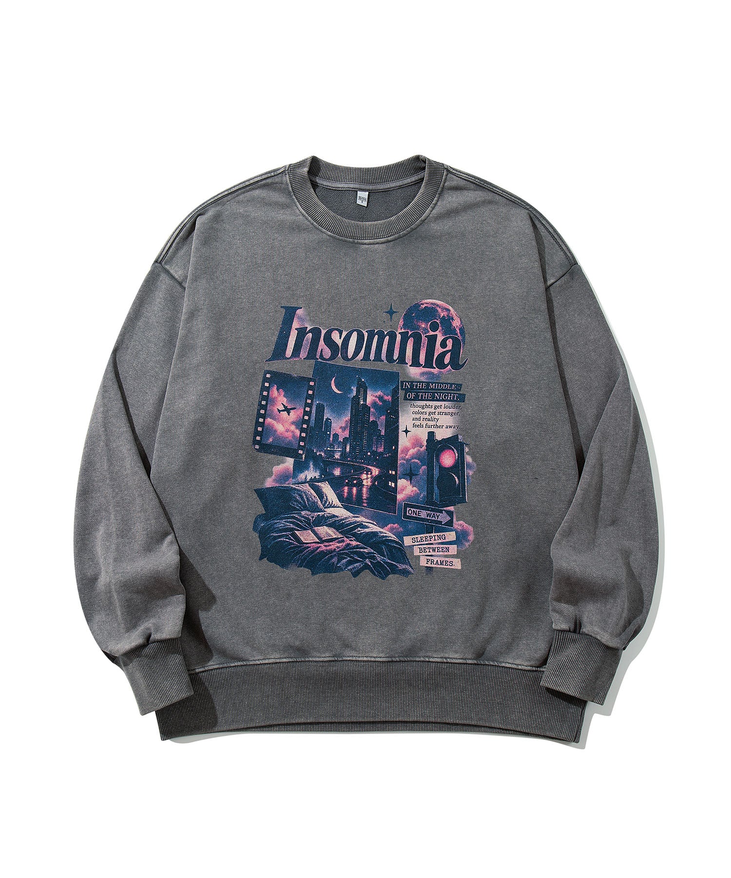 HOOK -original- INSOMNIA Assorted Space Graphic Oversized Sweatshirt