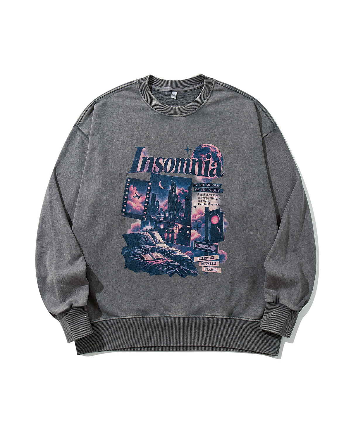 HOOK -original- INSOMINIA アソートスペースグラフィックオーバーサイズスウェット