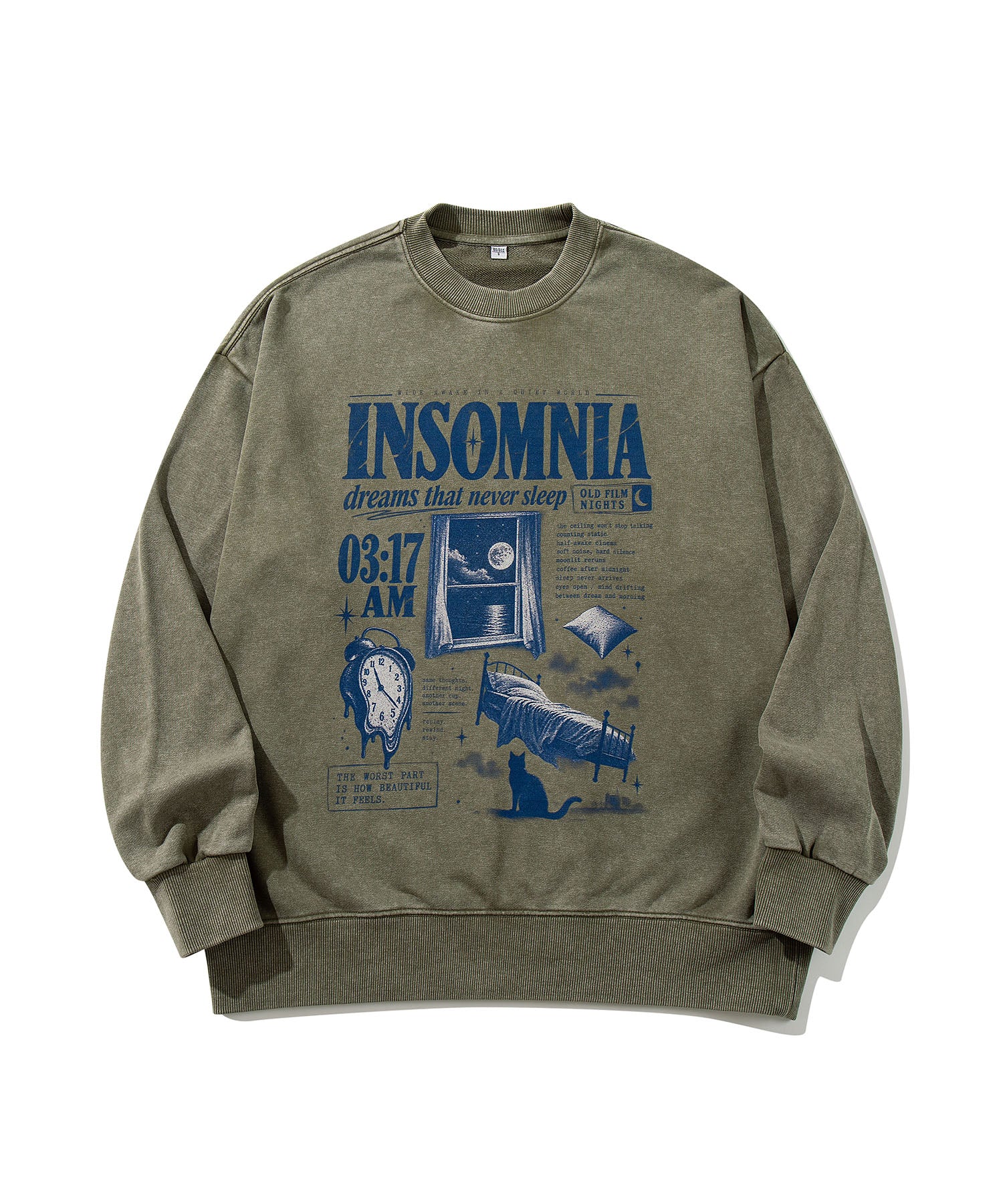 HOOK -original- INSOMNIA Assorted Space Graphic Oversized Sweatshirt