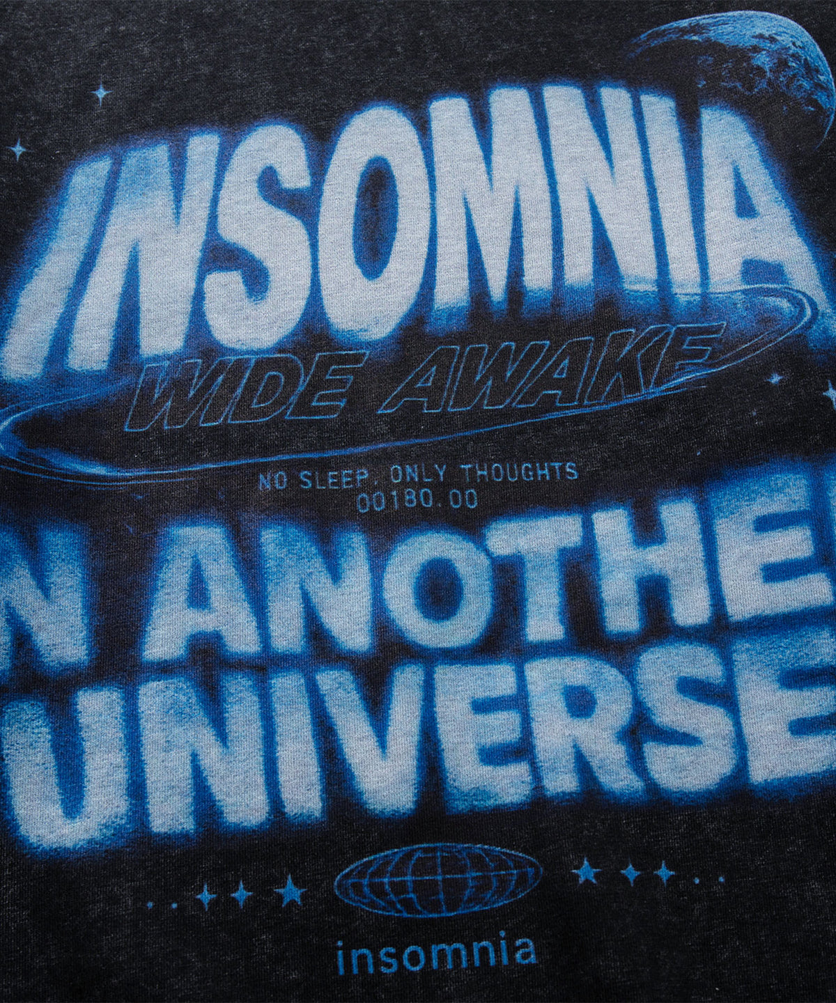 HOOK -original- INSOMINIA アソートスペースグラフィックオーバーサイズスウェット