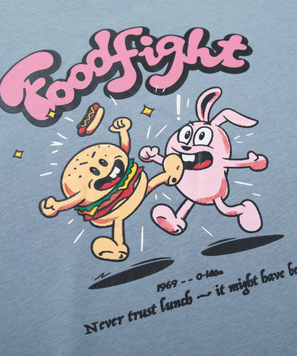 HOOK -original-　フードファイトプリントポロ襟スウェット「Don’t Fight!」