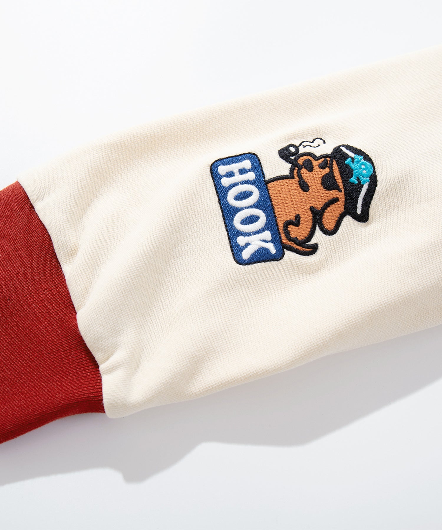 HOOK -original-　海賊わんちゃん刺繍ポロ襟スウェット