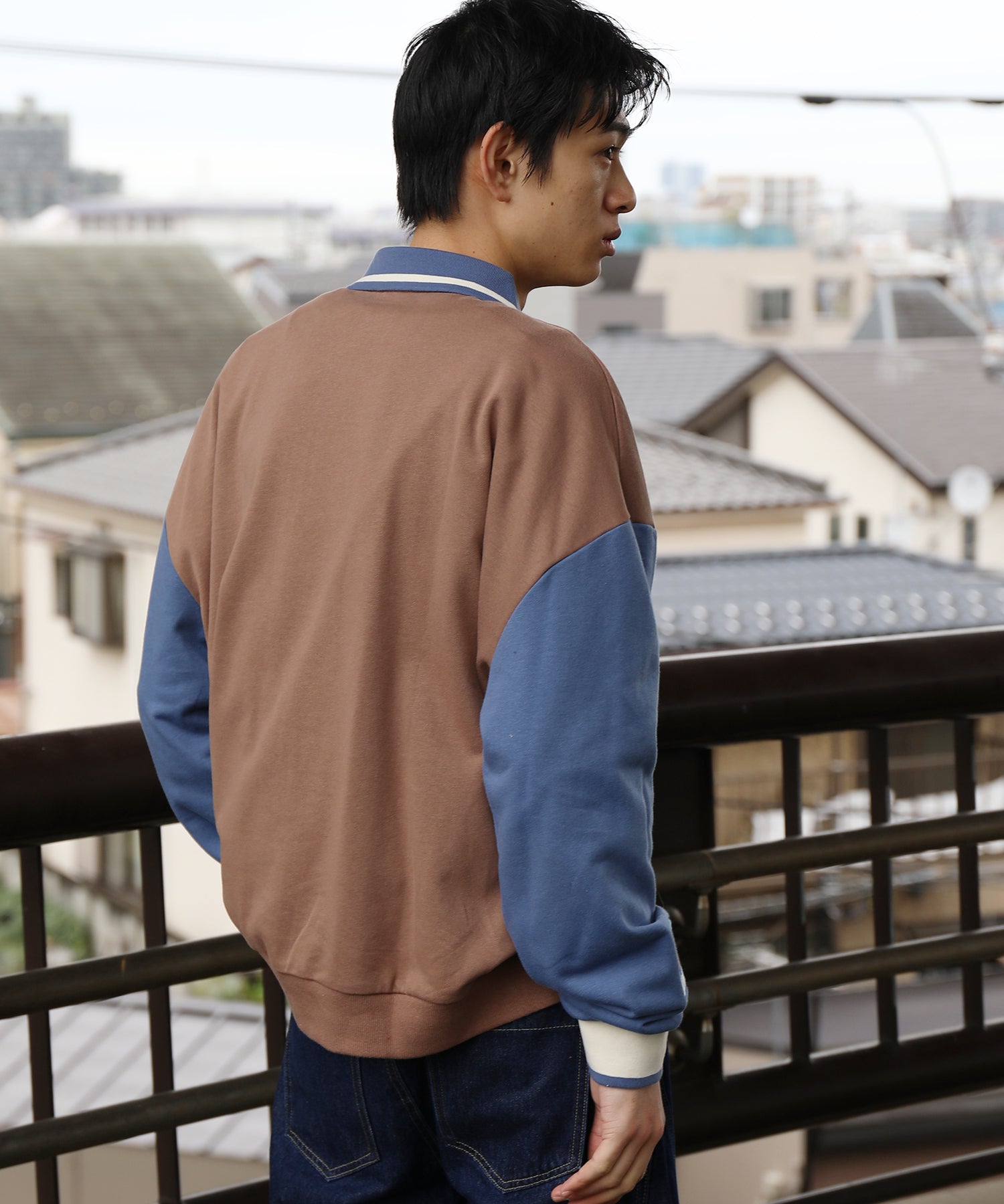 HOOK -original-　海賊わんちゃん刺繍ポロ襟スウェット