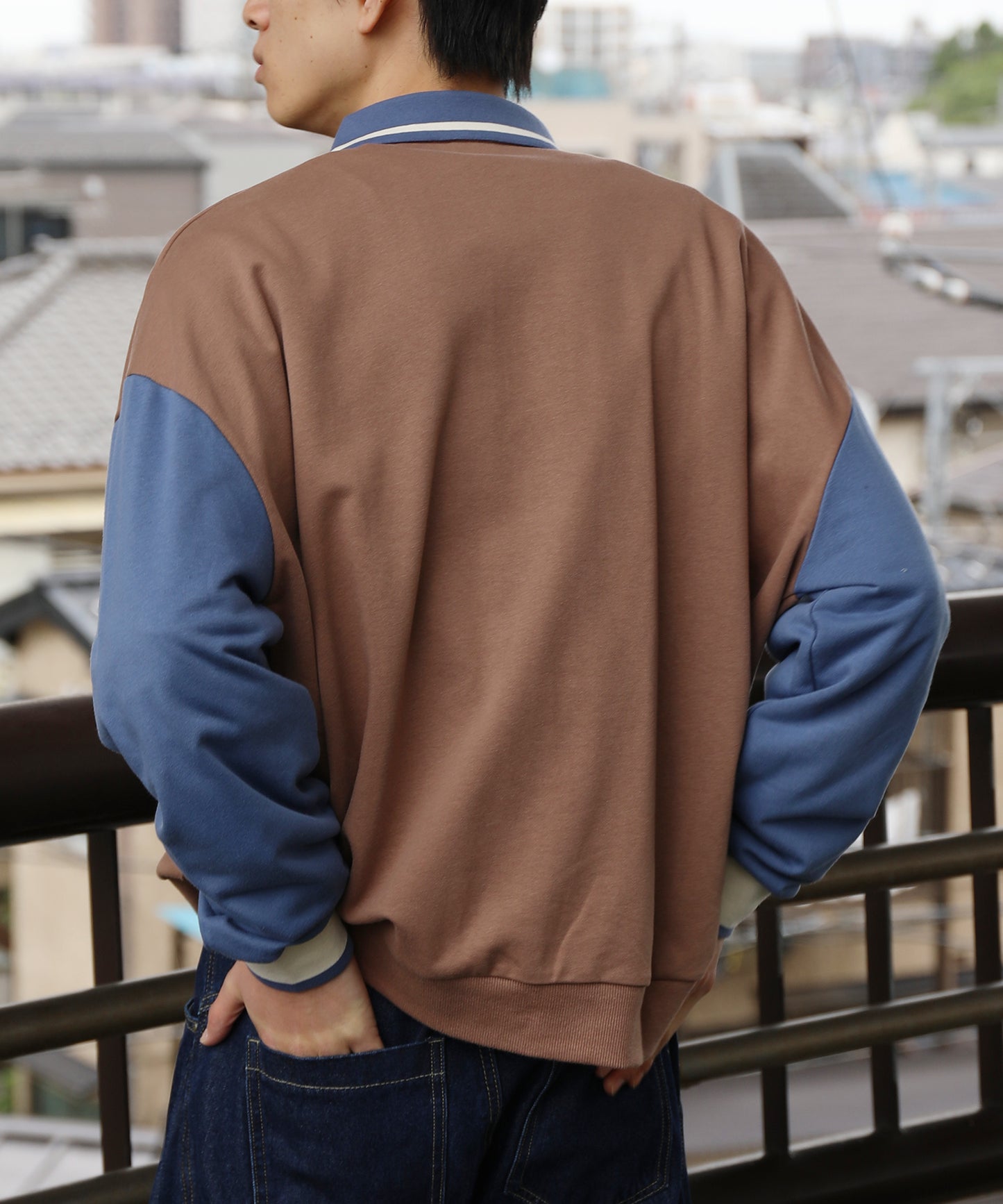 HOOK -original-　海賊わんちゃん刺繍ポロ襟スウェット