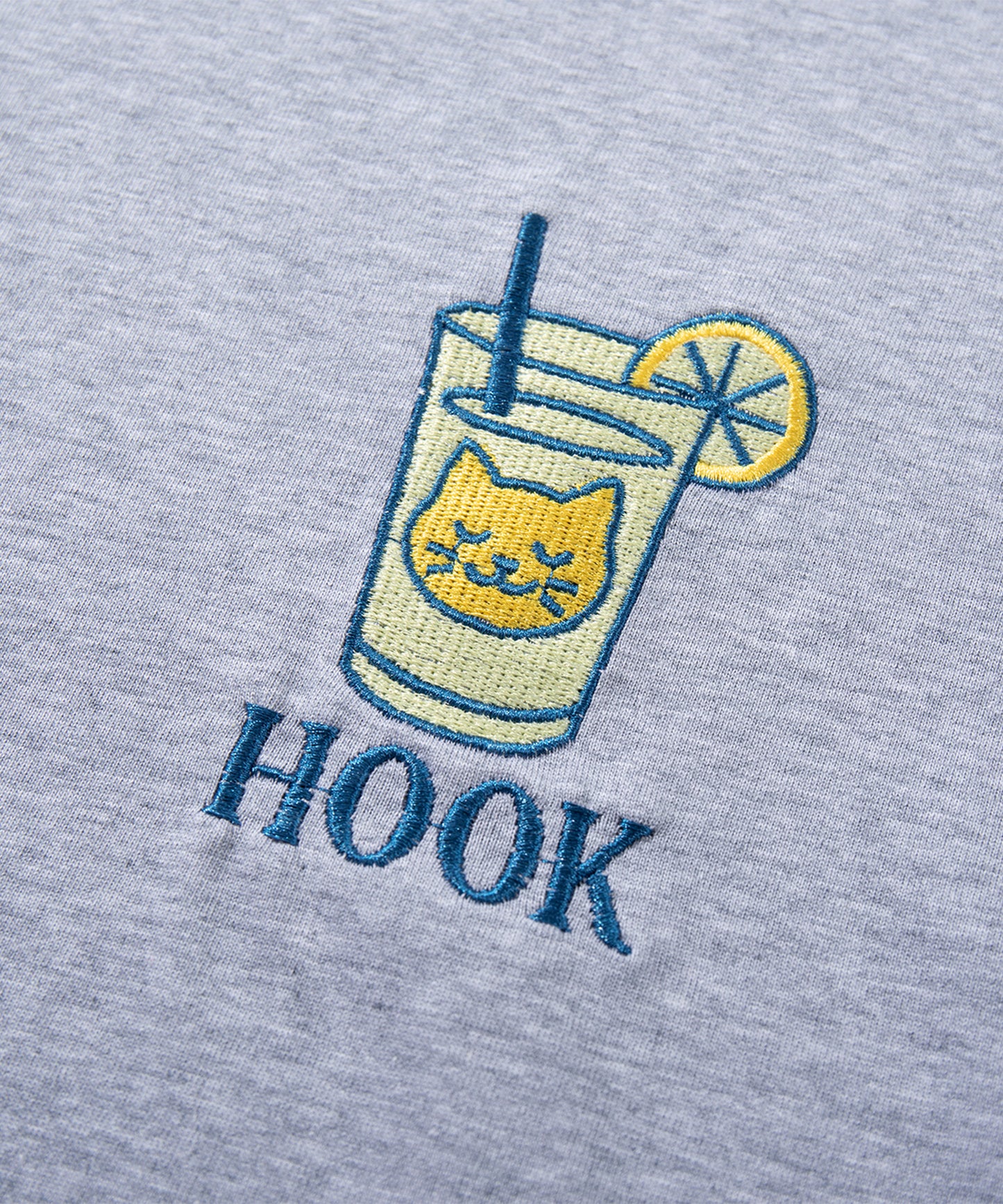 HOOK -original-　FEELIN’ FINE サーフキャットバックプリント ロンT