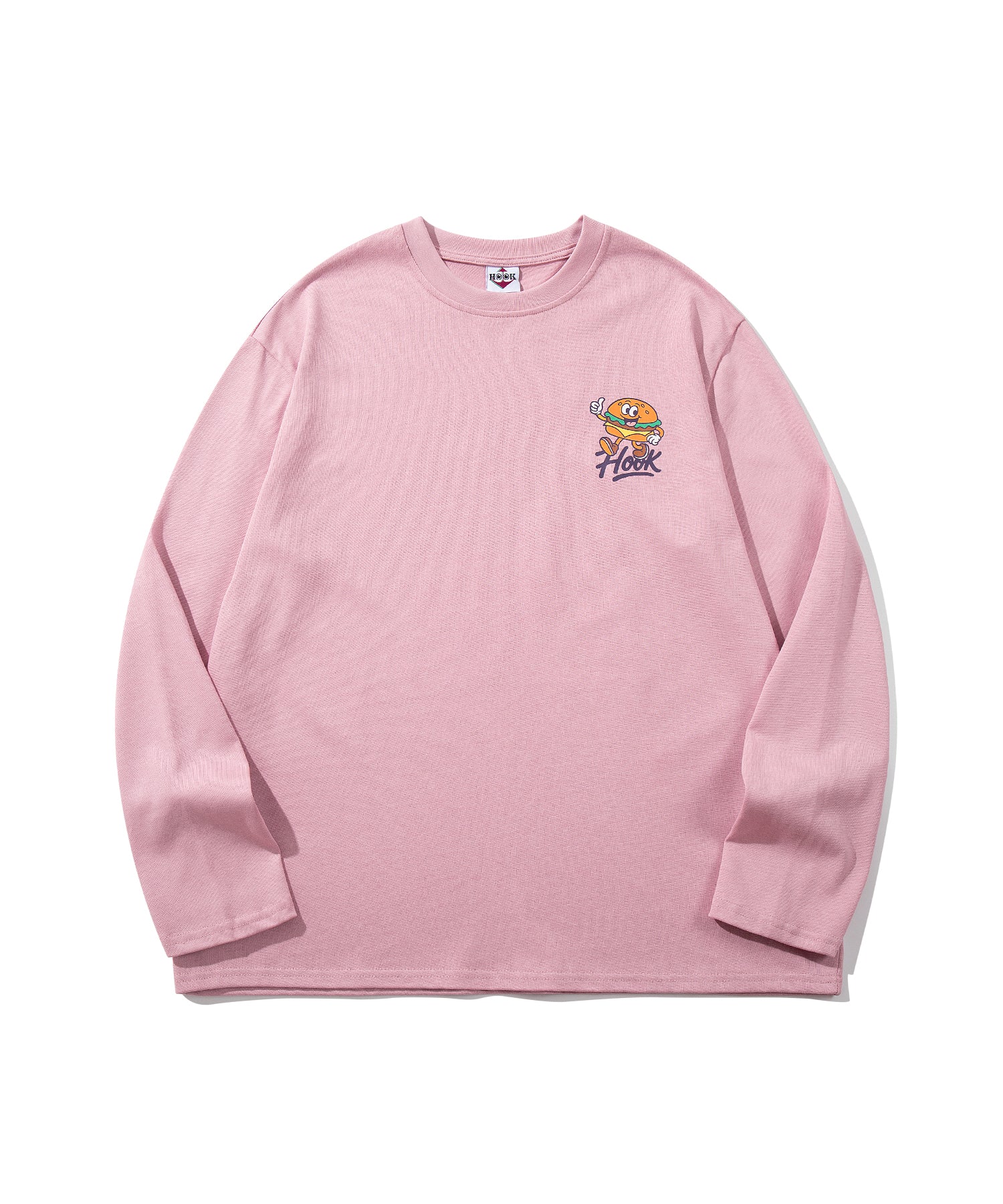 HOOK -original-　フードキャラクター グラフィックプリント ロングスリーブTシャツ