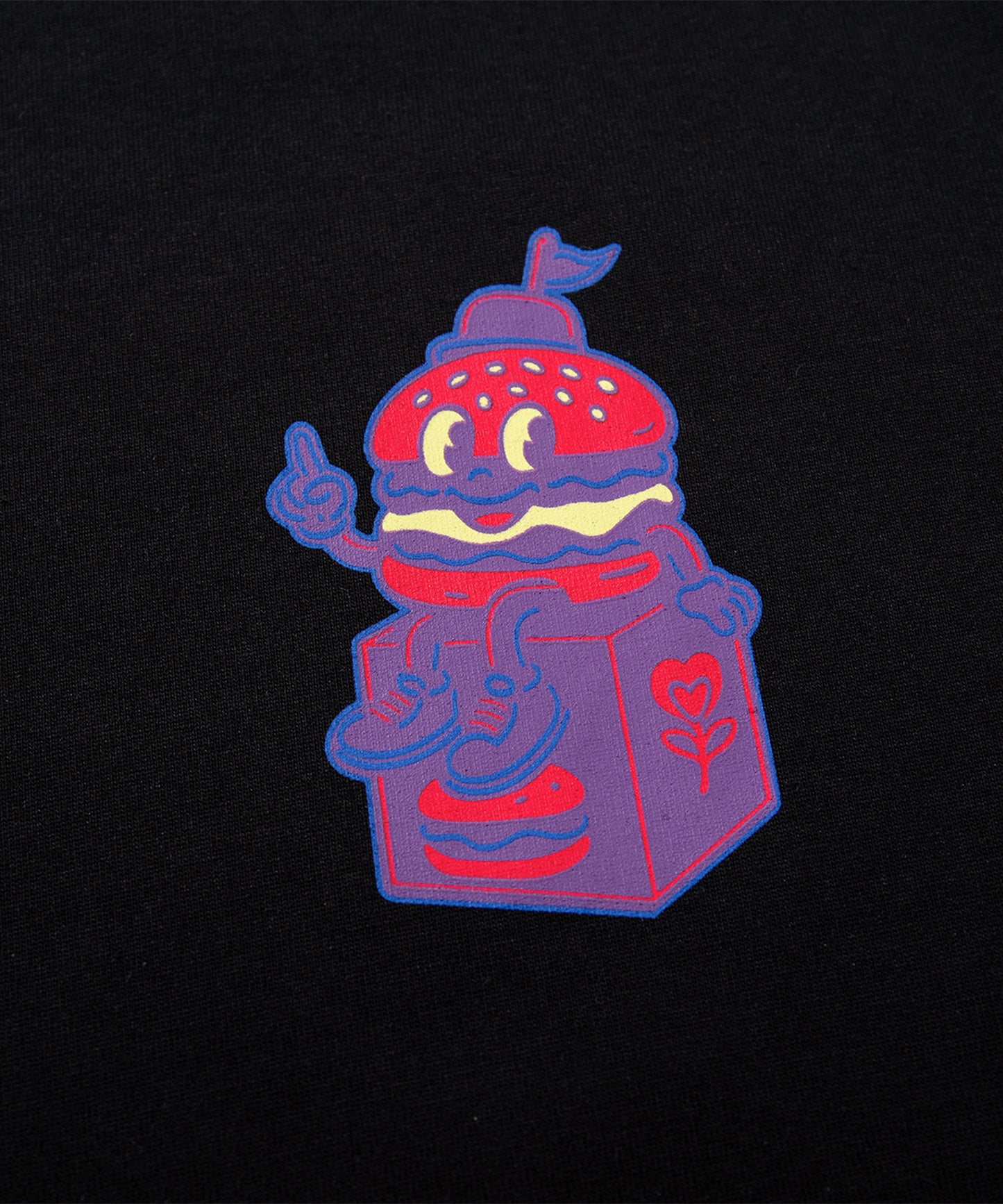 HOOK -original-　フードキャラクター グラフィックプリント ロングスリーブTシャツ
