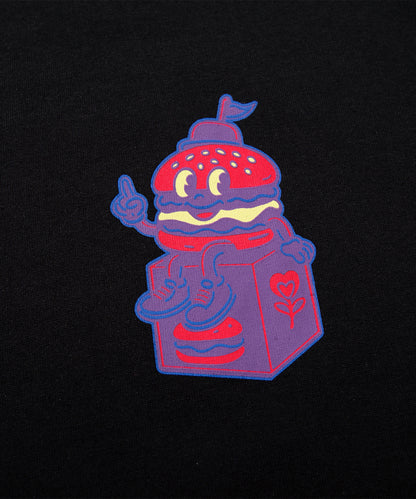 HOOK -original-　フードキャラクター グラフィックプリント ロングスリーブTシャツ