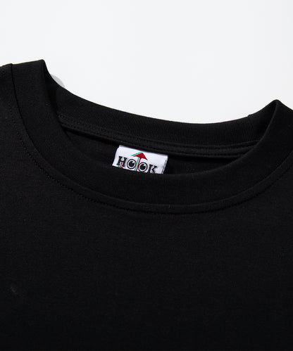 HOOK -original-　フードキャラクター グラフィックプリント ロングスリーブTシャツ