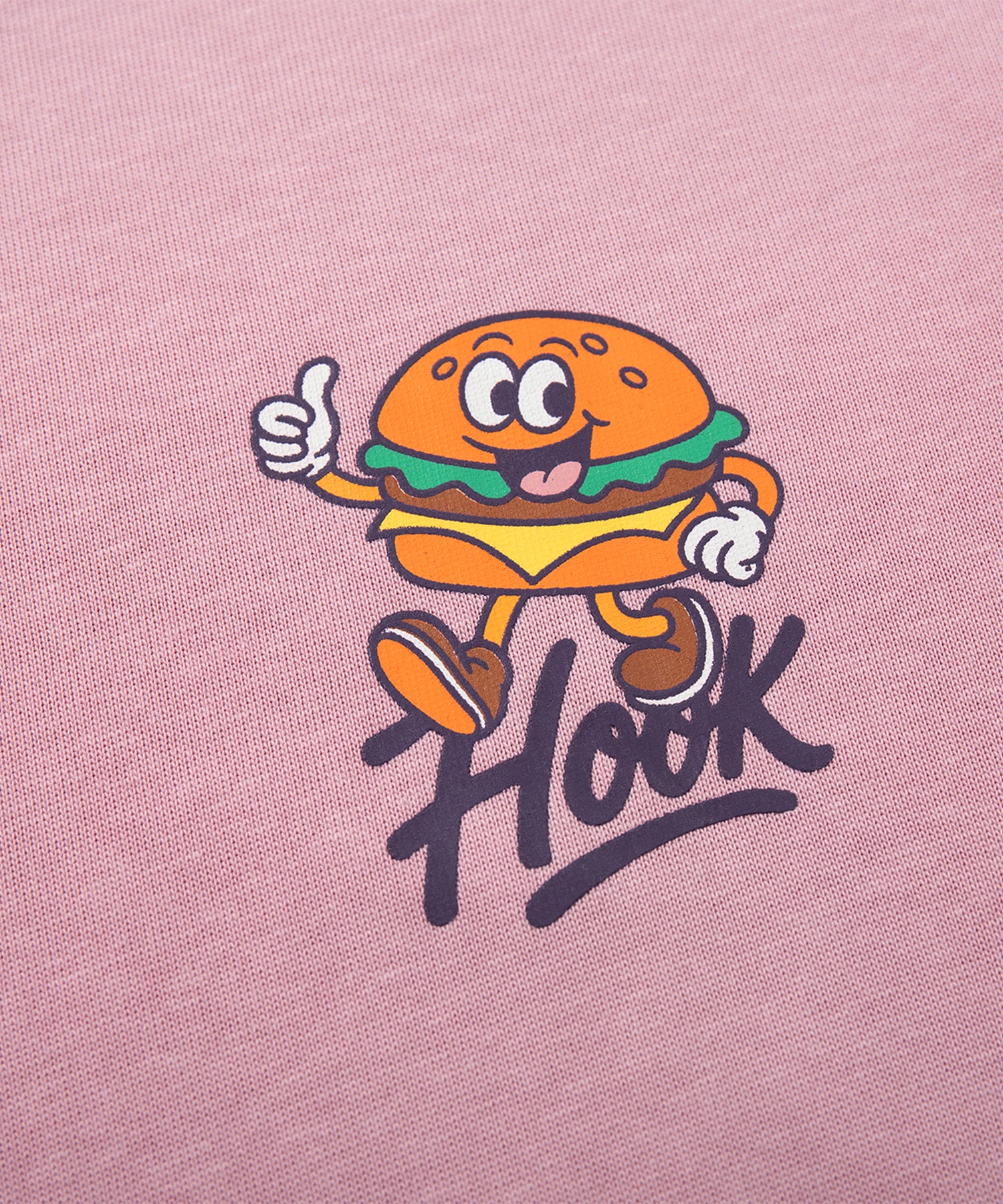 HOOK -original-　フードキャラクター グラフィックプリント ロングスリーブTシャツ