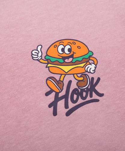 HOOK -original-　フードキャラクター グラフィックプリント ロングスリーブTシャツ