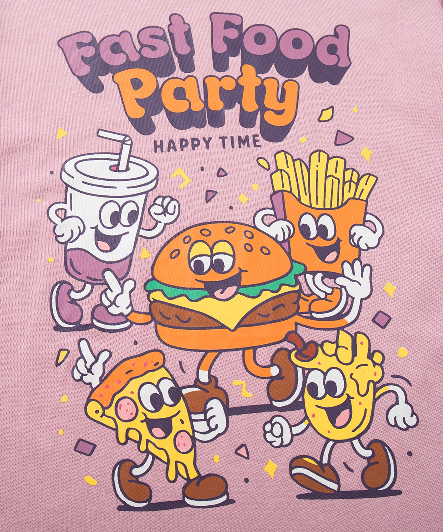HOOK -original-　フードキャラクター グラフィックプリント ロングスリーブTシャツ