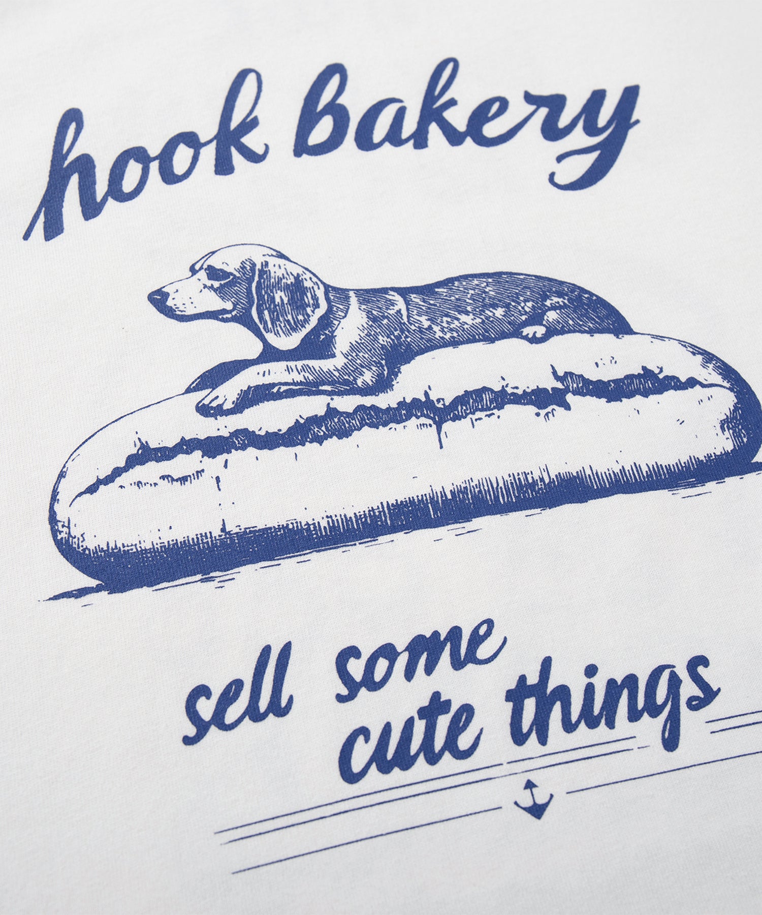 HOOK -original-　ヴィンテージ風『ホット ドッグ』プリントリンガーTEE