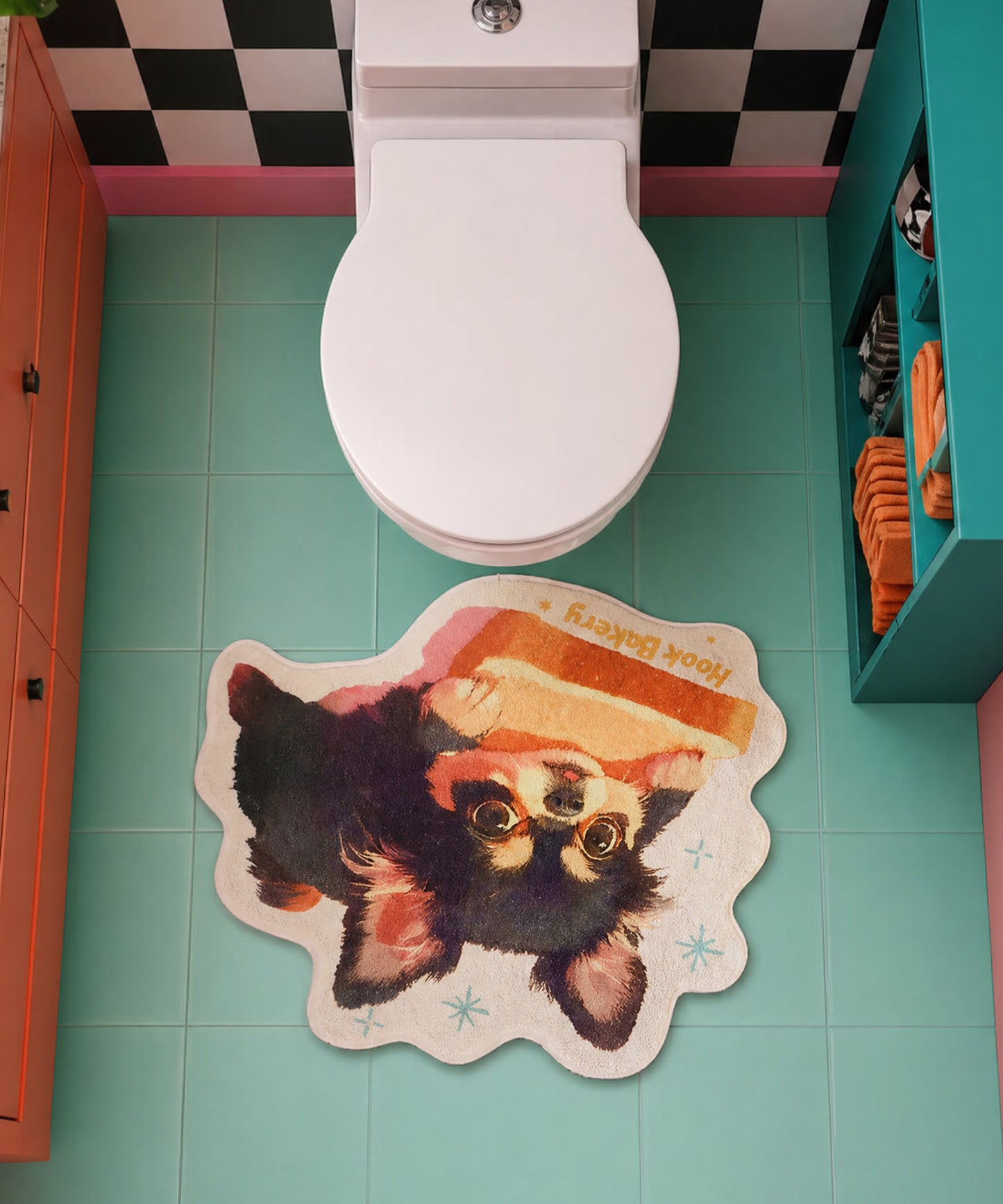 HOOK -original- "HOOK BAKERY" Printed Rug