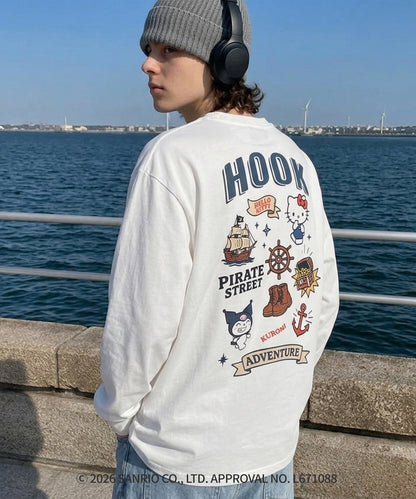 HOOK -original-　サンリオキャラクターズ コラボ バックプリントロンTEE