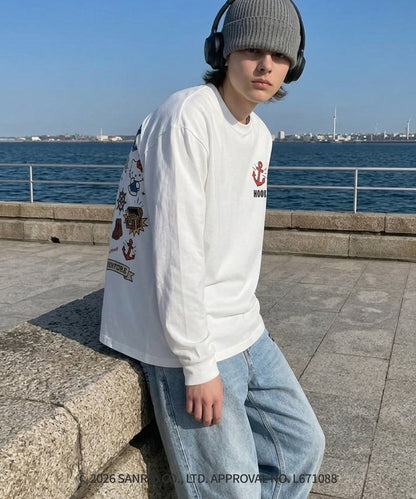HOOK -original-　サンリオキャラクターズ コラボ バックプリントロンTEE