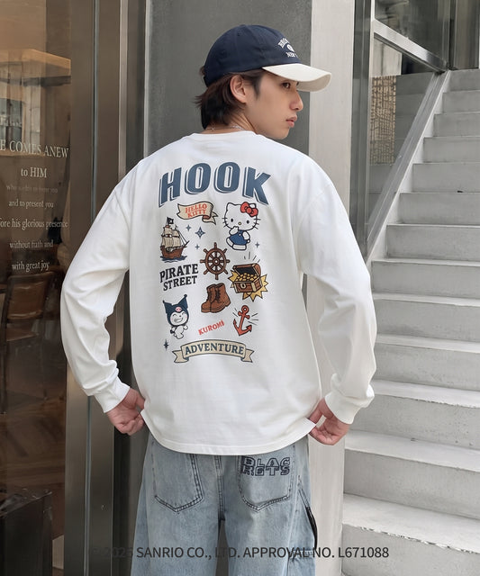 HOOK -original-　サンリオキャラクターズ コラボ バックプリントロンTEE