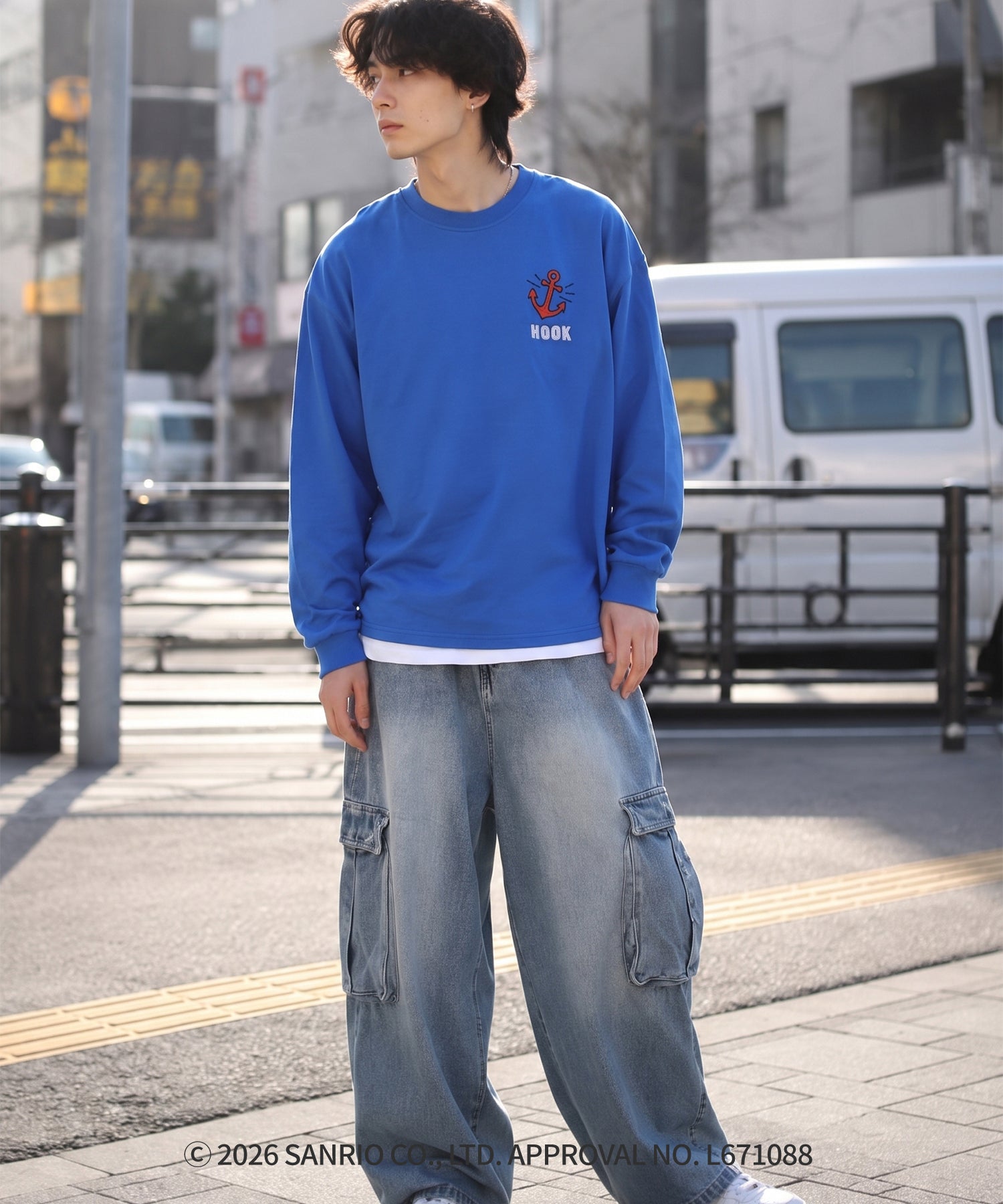HOOK -original-　サンリオキャラクターズ コラボ バックプリントロンTEE