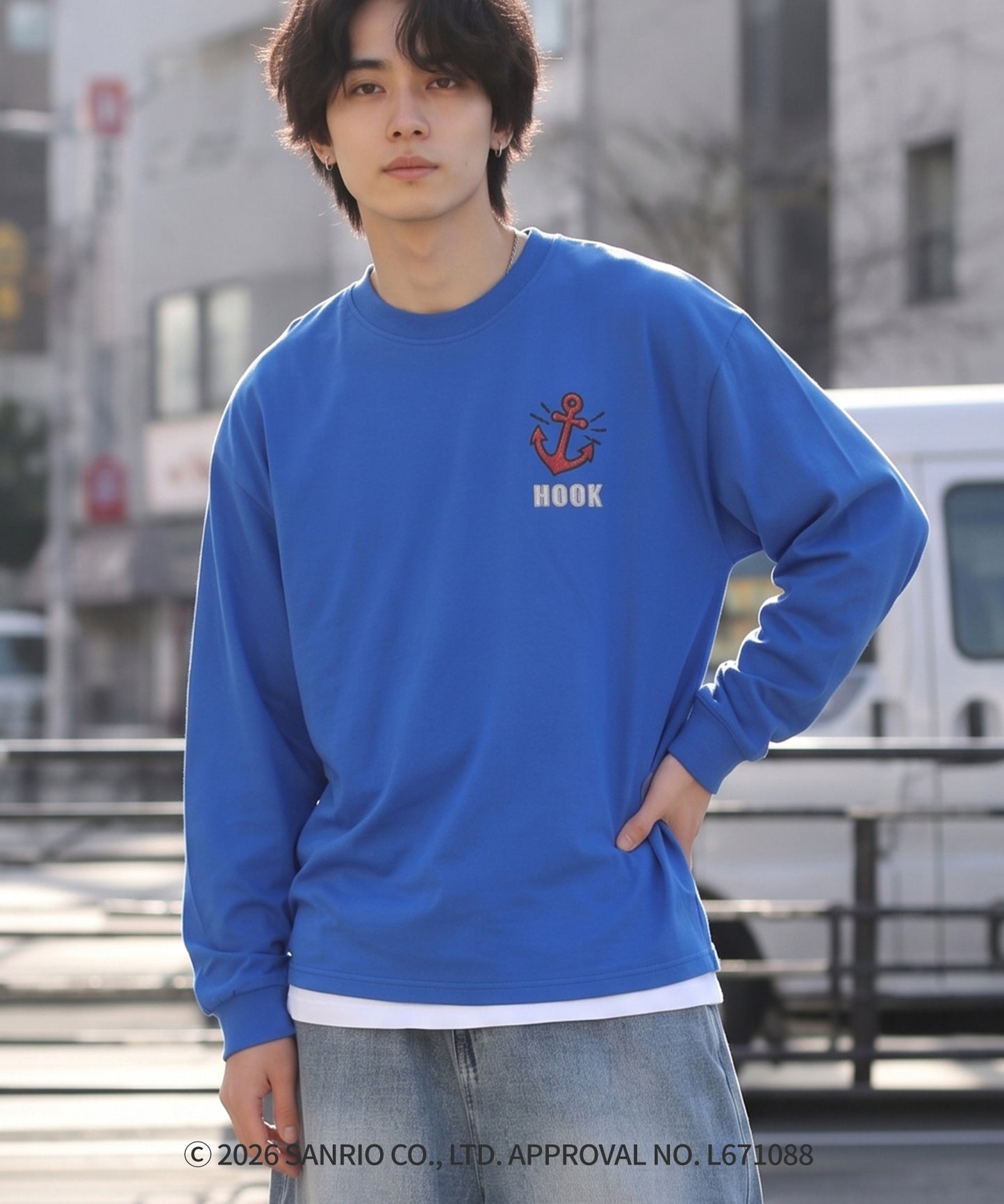 HOOK -original-　サンリオキャラクターズ コラボ バックプリントロンTEE