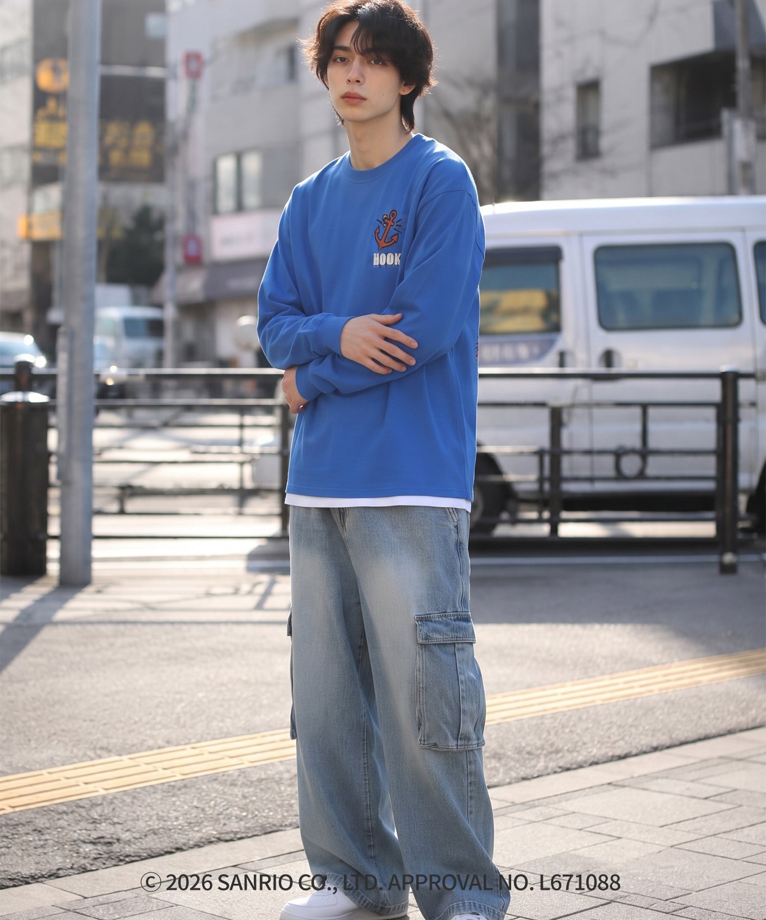 HOOK -original-　サンリオキャラクターズ コラボ バックプリントロンTEE