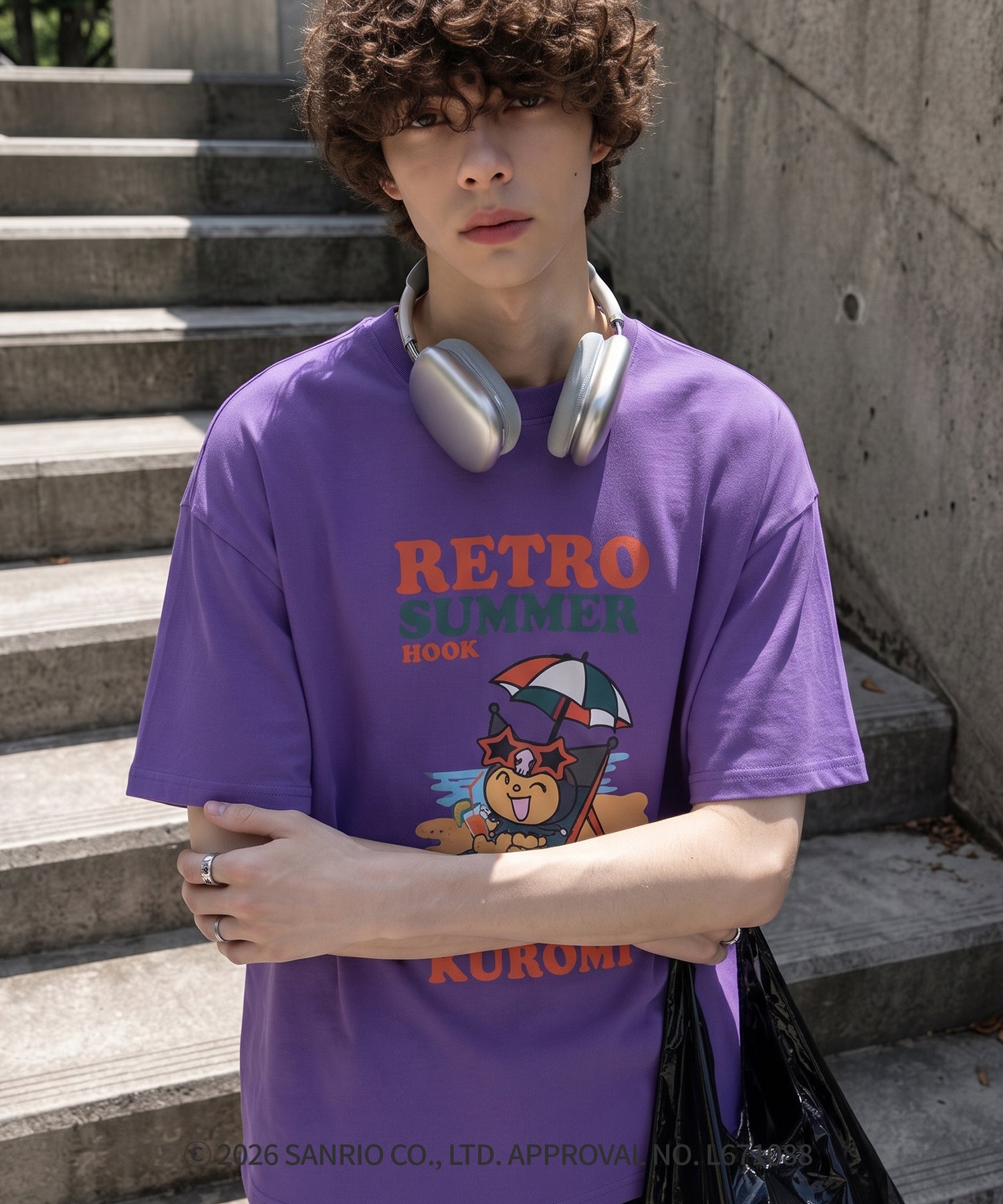 HOOK -original-　サンリオキャラクターズ コラボ プリントTシャツ