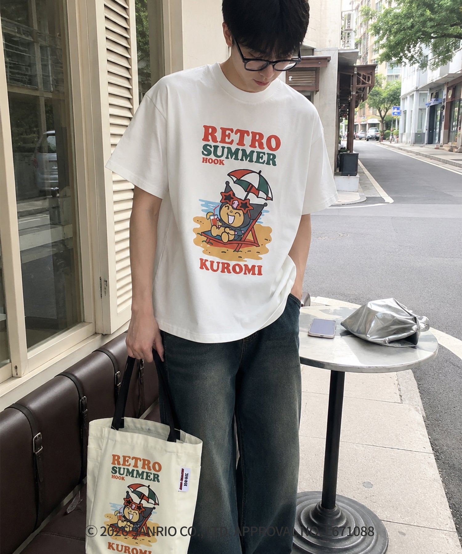 HOOK -original-　サンリオキャラクターズ コラボ プリントTシャツ