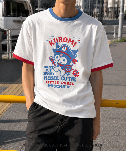 HOOK -original-　サンリオキャラクターズ コラボ 配色プリントTシャツ