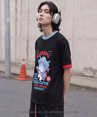 HOOK -original-　サンリオキャラクターズ コラボ 配色プリントTシャツ