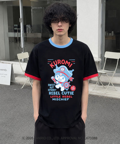 HOOK -original-　サンリオキャラクターズ コラボ 配色プリントTシャツ