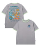HOOK -original-　ANIMAL SUPERMARKET スリッピーメス バックプリントTシャツ