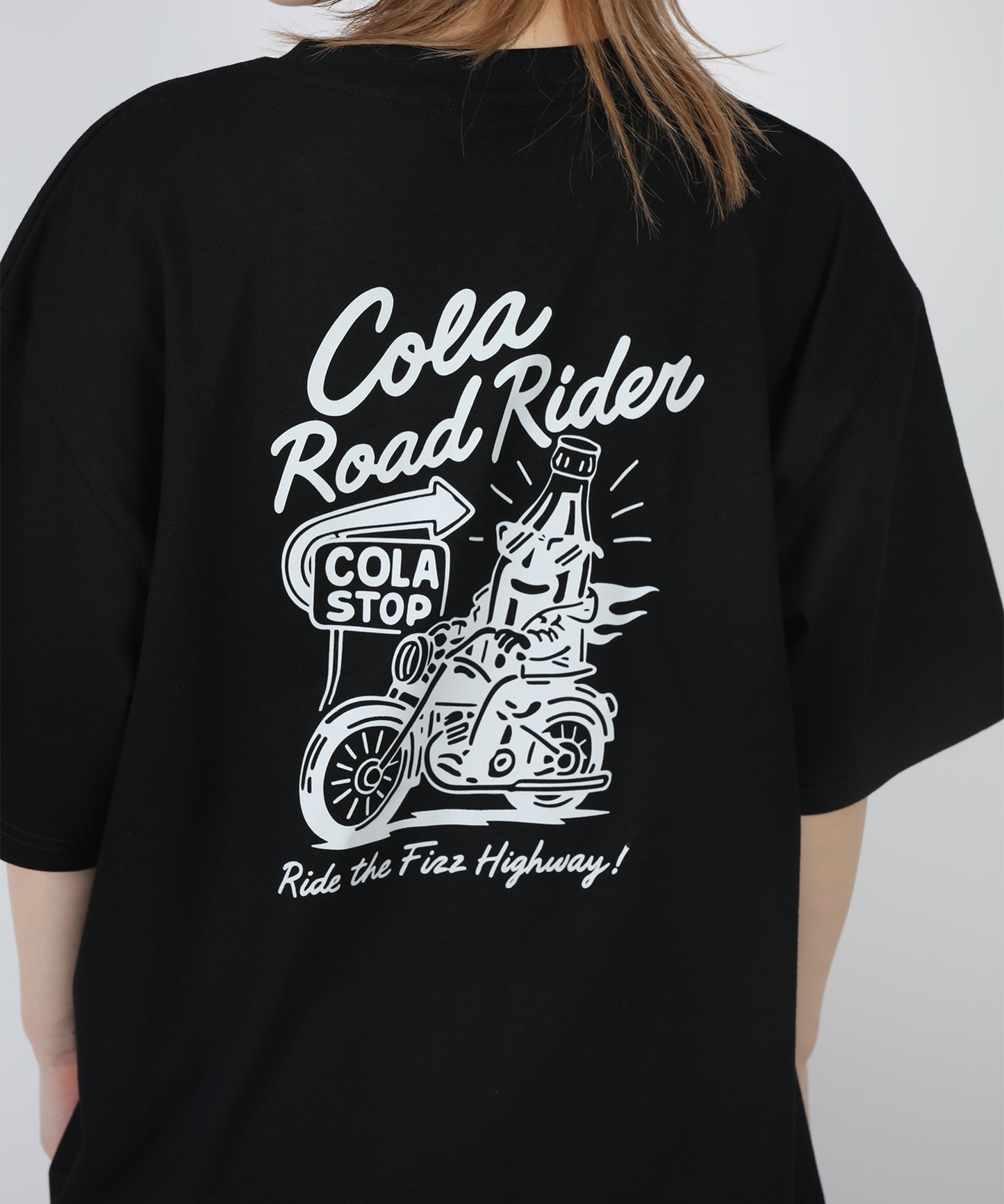 HOOK -original-　フードモチーフ アメリカンカートゥーンプリント ビッグTシャツ