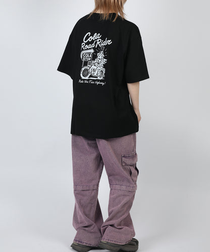 HOOK -original-　フードモチーフ アメリカンカートゥーンプリント ビッグTシャツ