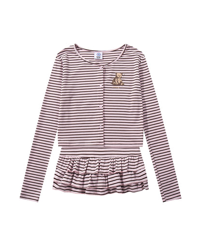 HOOK　for girls -original-　ペプラムワンポイントベア アンサンブル