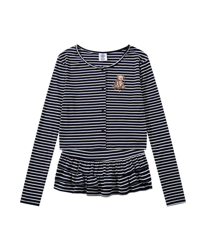 HOOK　for girls -original-　ペプラムワンポイントベア アンサンブル