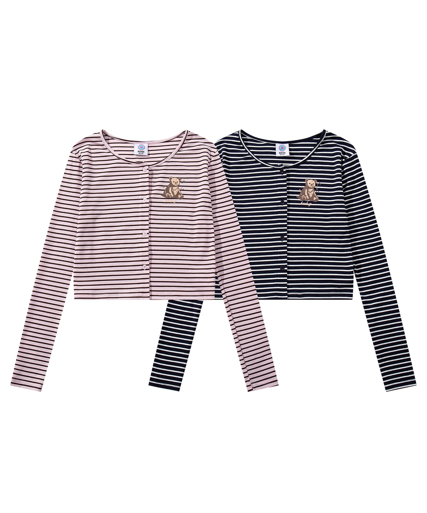 HOOK　for girls -original-　ペプラムワンポイントベア アンサンブル