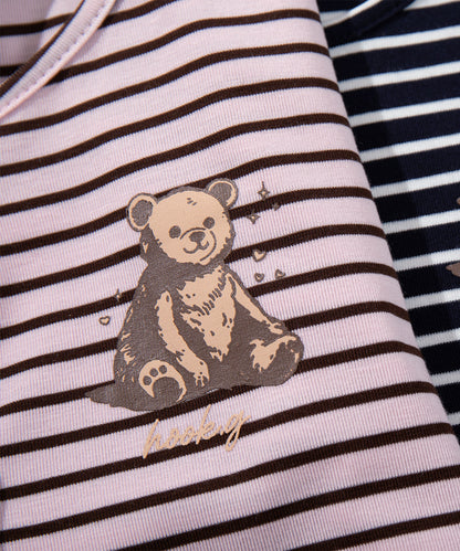 HOOK　for girls -original-　ペプラムワンポイントベア アンサンブル