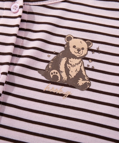 HOOK　for girls -original-　ペプラムワンポイントベア アンサンブル