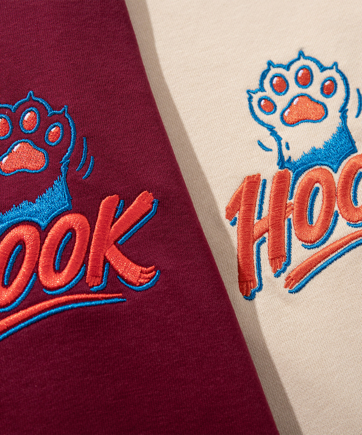 HOOK -original-　コーヒーに酔っ払った猫　バックプリントスウェット