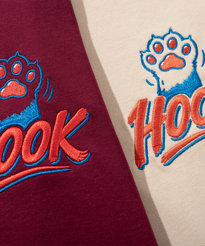 HOOK -original-　コーヒーに酔っ払った猫　バックプリントスウェット