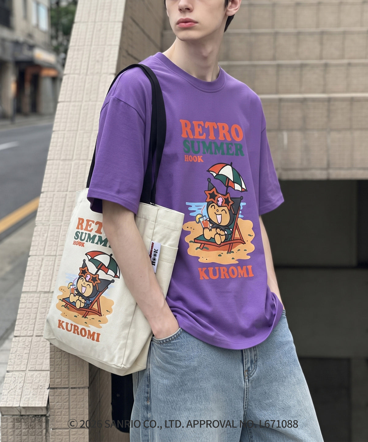 HOOK -original-　サンリオキャラクターズ コラボ スクエアトートバッグ