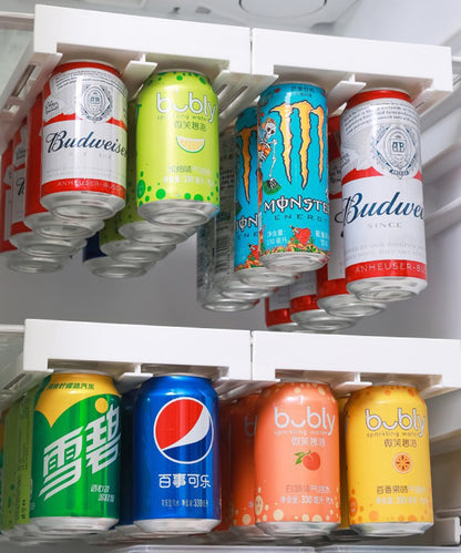 吊り下げ式収納缶ストッカー スライド式