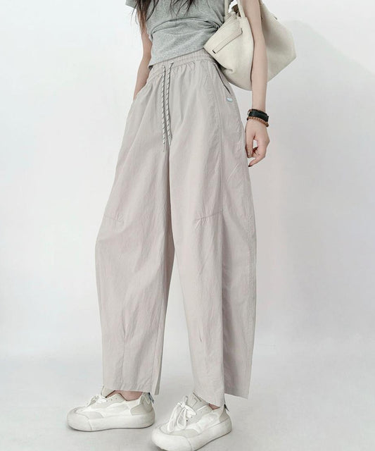 ウエストドローストリング ワイドパンツ